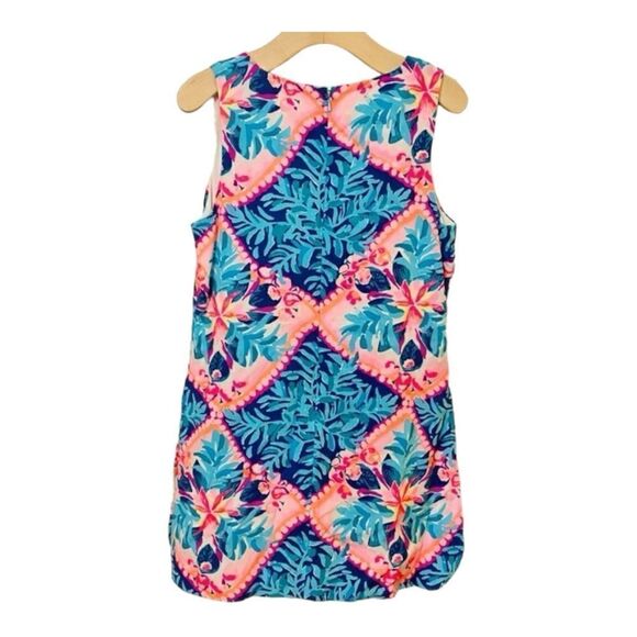 Lilly Pulitzer | Seaside Aqua Tanya Dress Romper | 8 - Picture 4 of 8